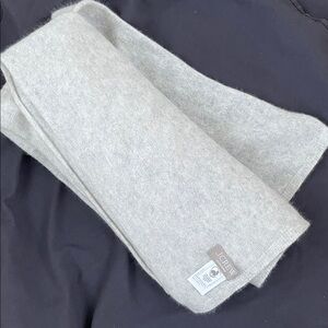 J. Crew Light Gray Oversized Cashmere Scarf